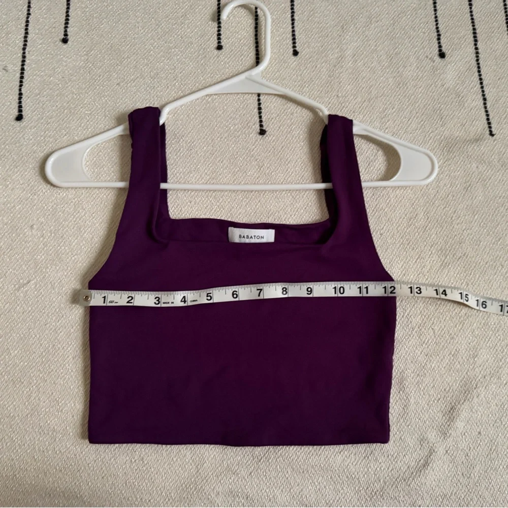 Aritzia Babaton Contour Square Neck Tank (color dewberry purple) - Picture 3 of 7